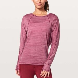 Lululemon Set To Sweat Long Sleeve Red size 8